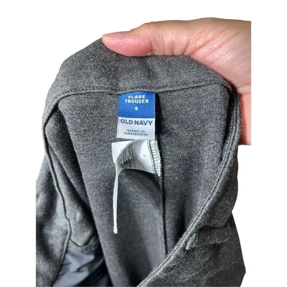 Old Navy Gray Flare Trousers‎ Size 8 - Picture 7 of 9